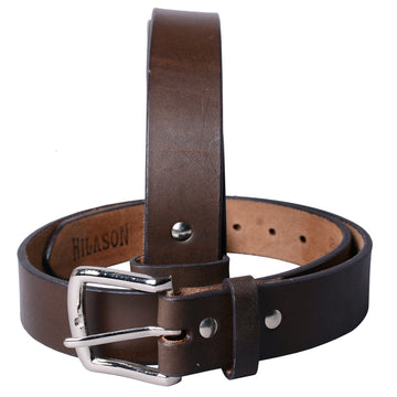 HILASON Western Genuine Leather Belt for Men Women Cowboy Cowgirl Handmade Unisex Full Grain Heavy Duty Tooled Belt for Jeans